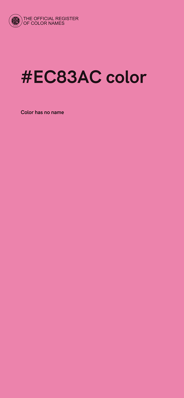#EC83AC color image