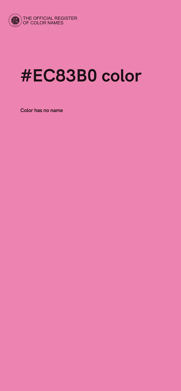 #EC83B0 color image