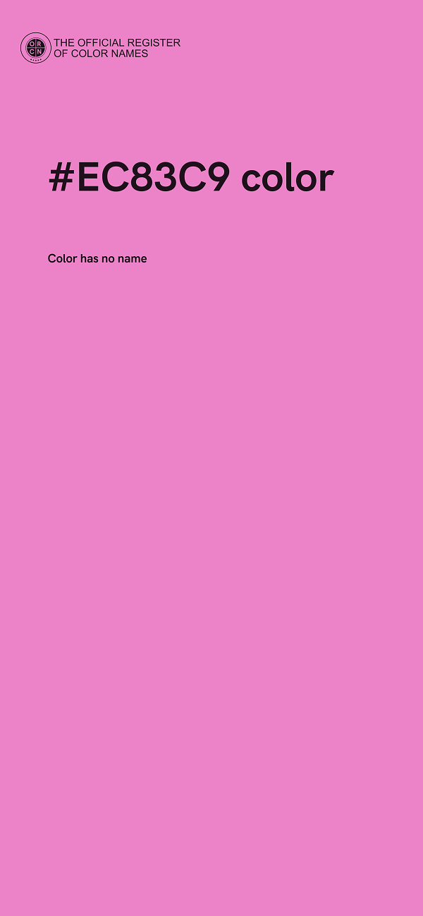 #EC83C9 color image