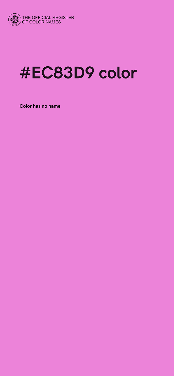 #EC83D9 color image