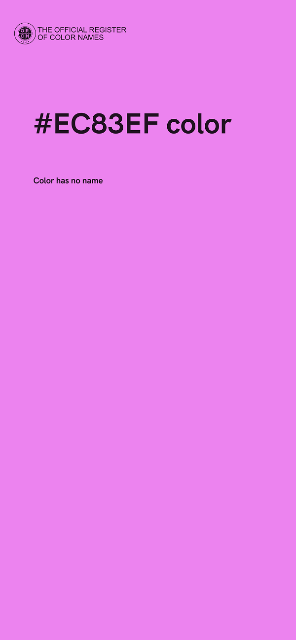 #EC83EF color image