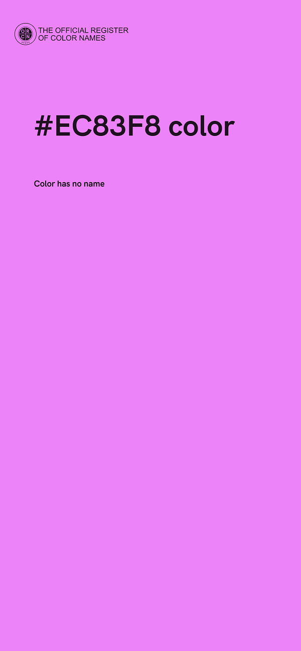#EC83F8 color image