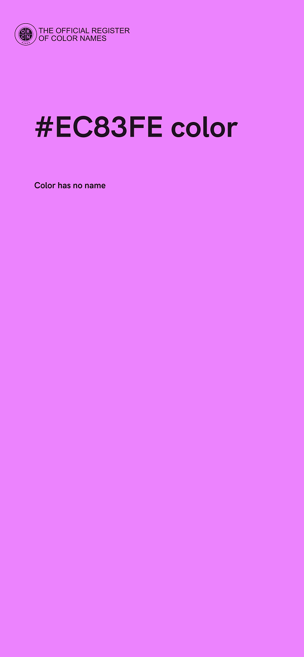 #EC83FE color image