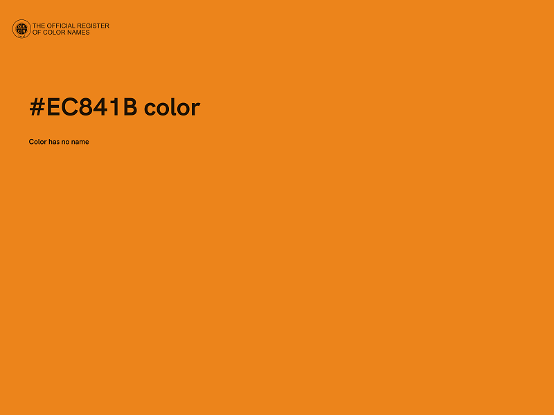 #EC841B color image