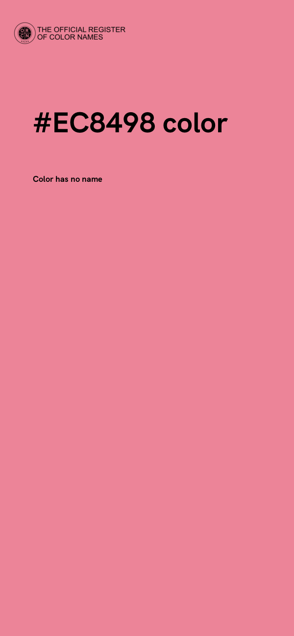 #EC8498 color image