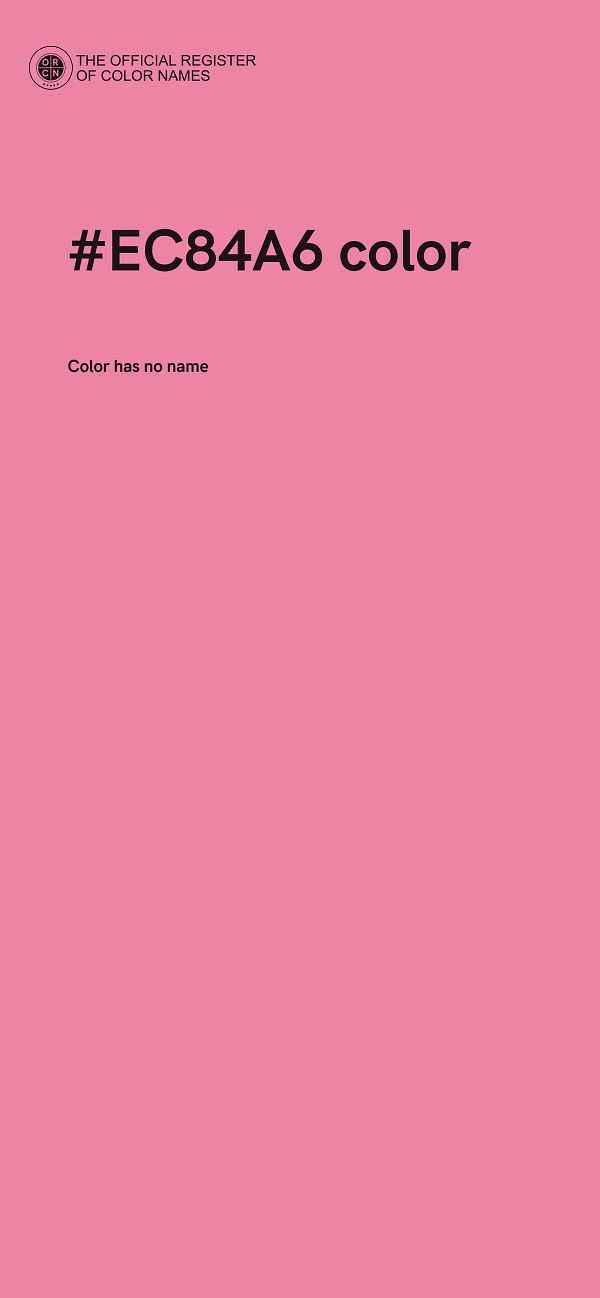 #EC84A6 color image