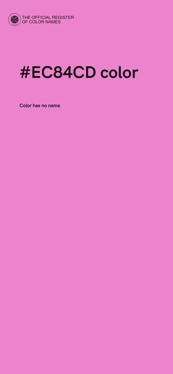#EC84CD color image