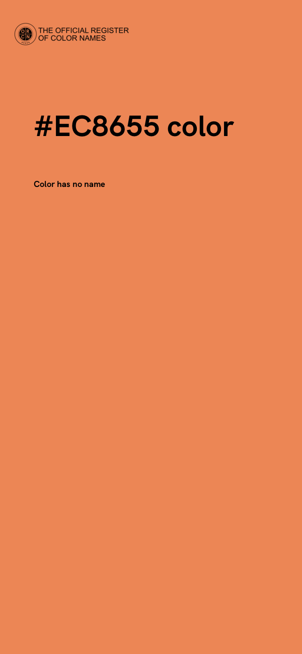#EC8655 color image