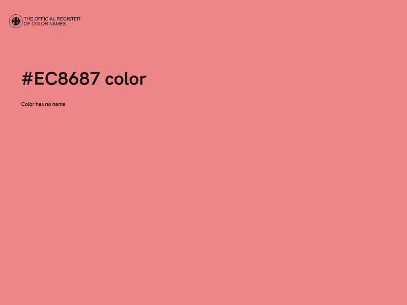 #EC8687 color image