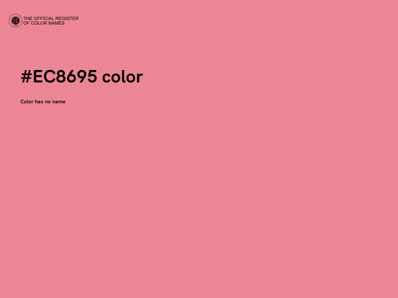 #EC8695 color image