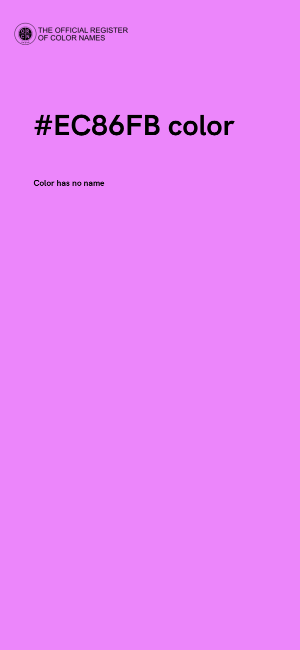 #EC86FB color image