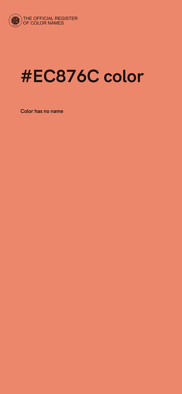 #EC876C color image