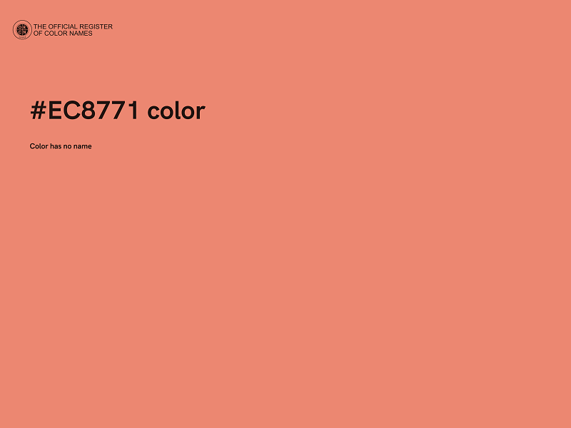 #EC8771 color image