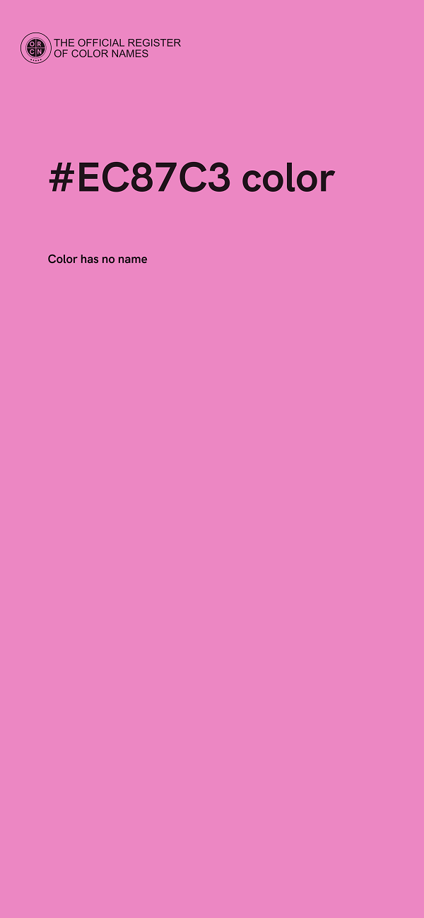 #EC87C3 color image