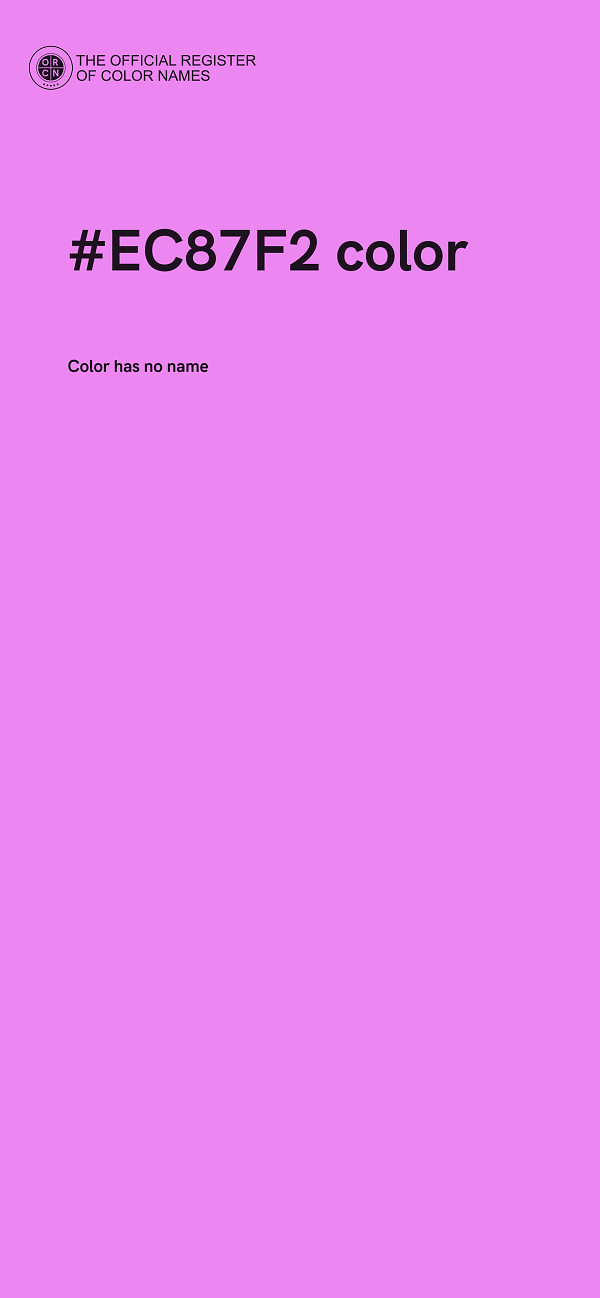 #EC87F2 color image