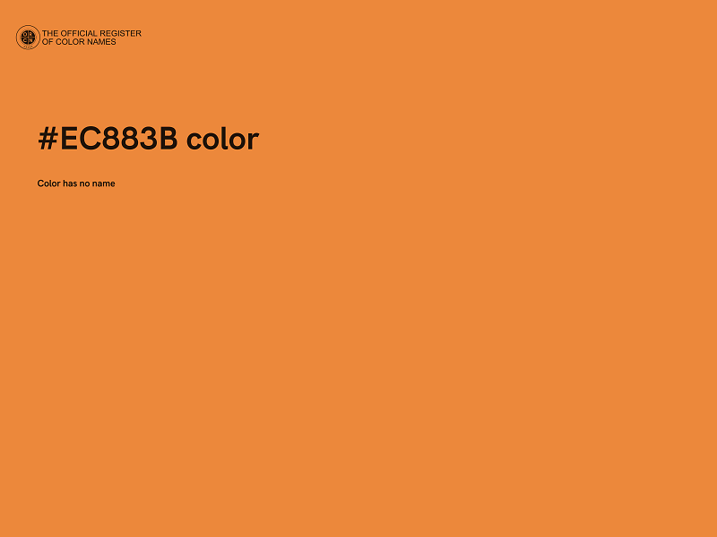#EC883B color image