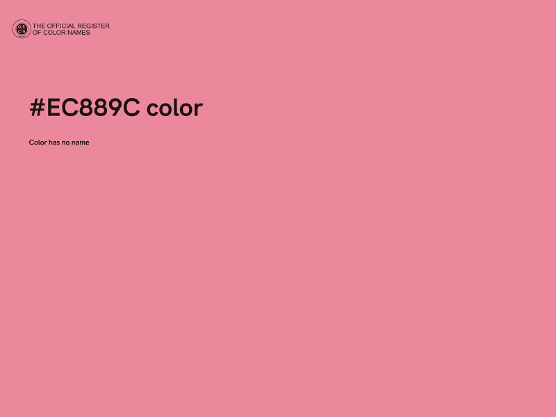 #EC889C color image