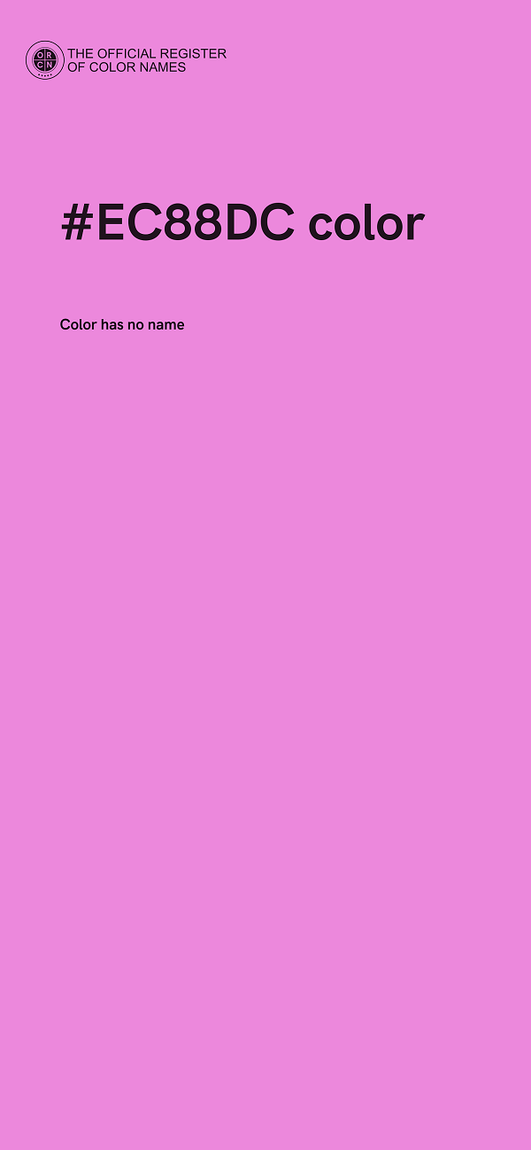 #EC88DC color image