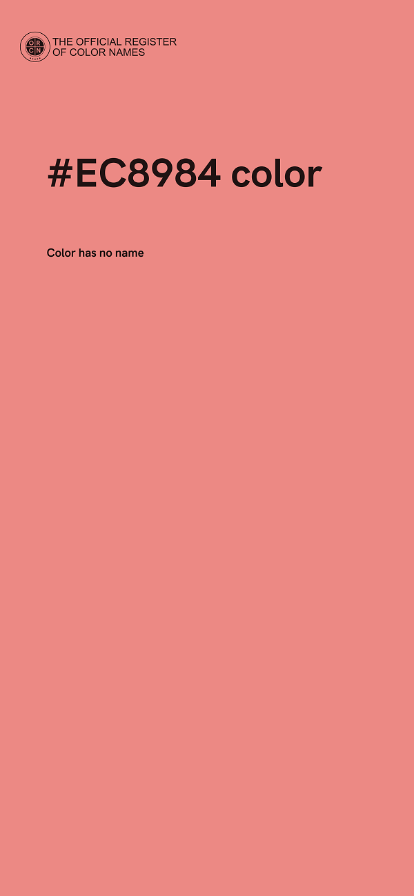 #EC8984 color image