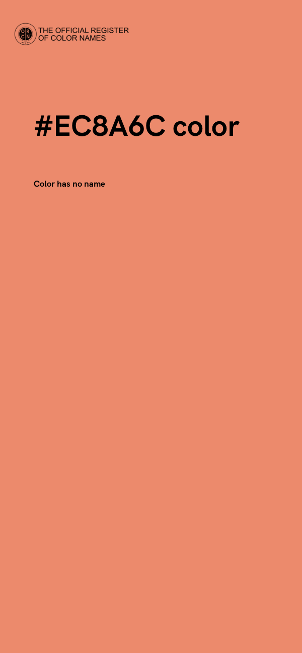#EC8A6C color image
