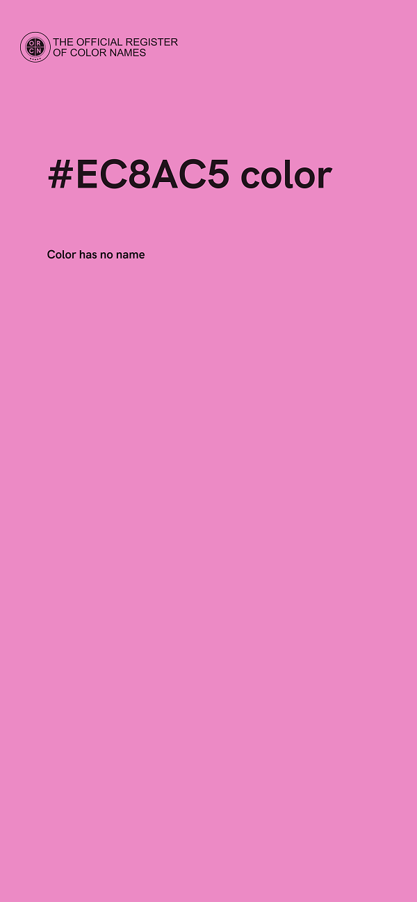 #EC8AC5 color image