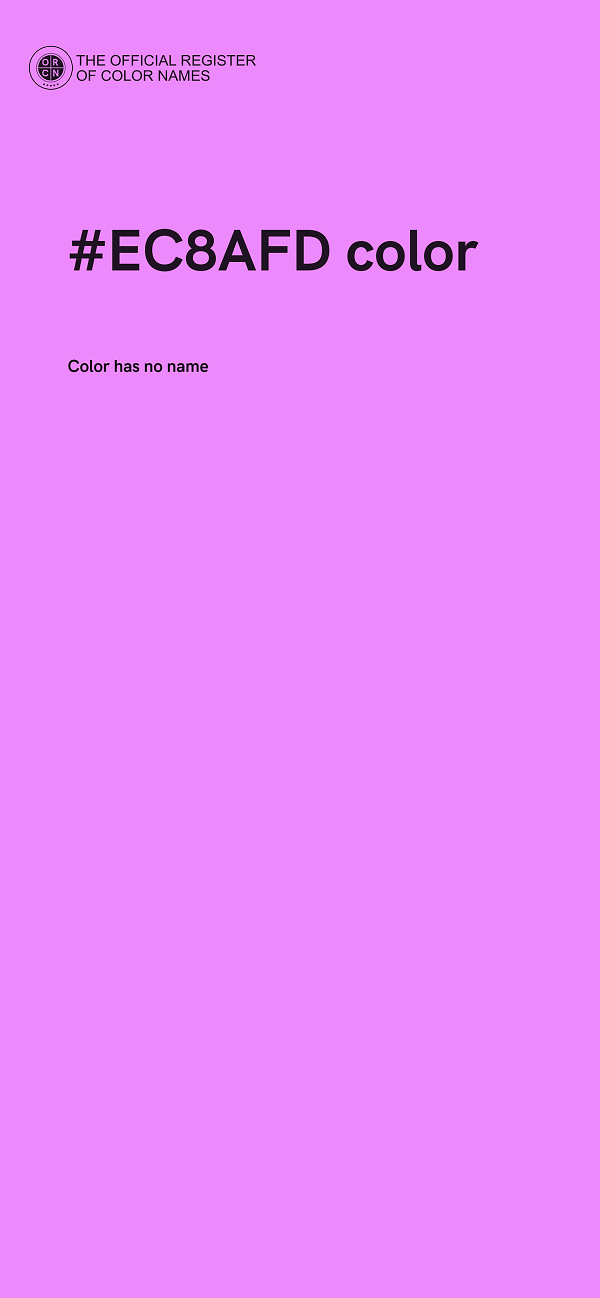 #EC8AFD color image