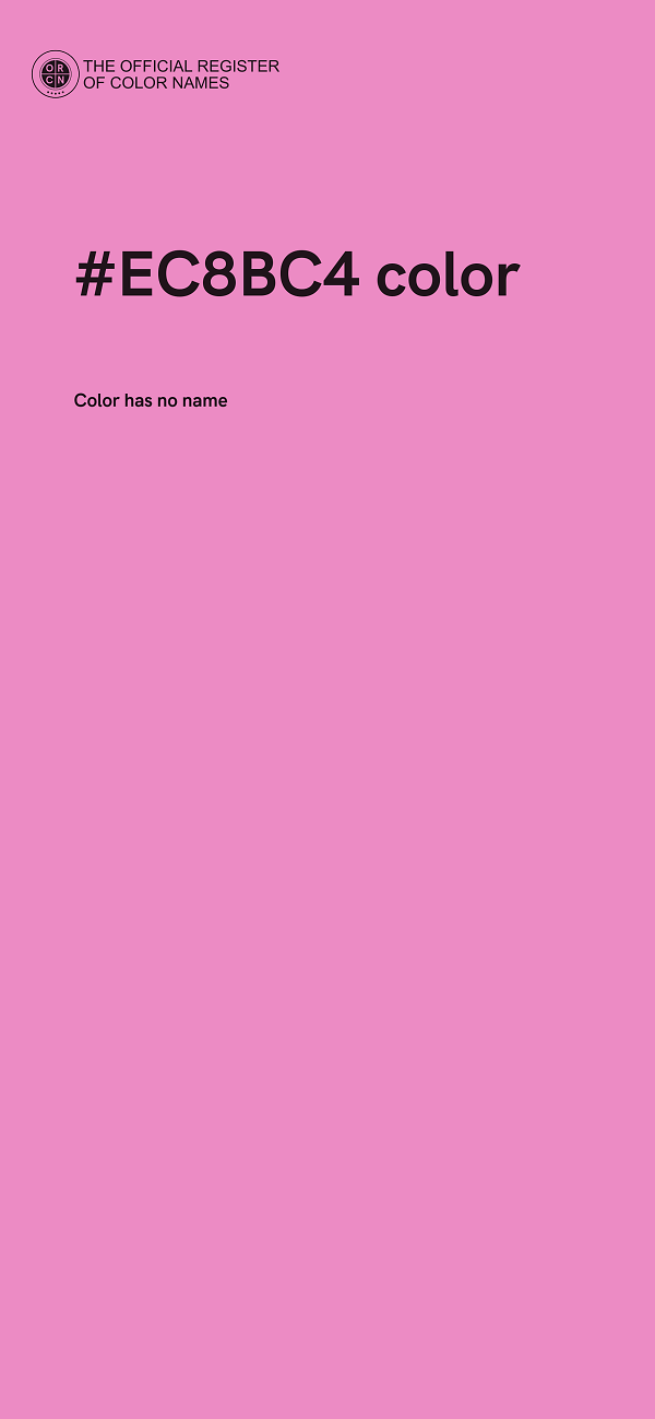 #EC8BC4 color image