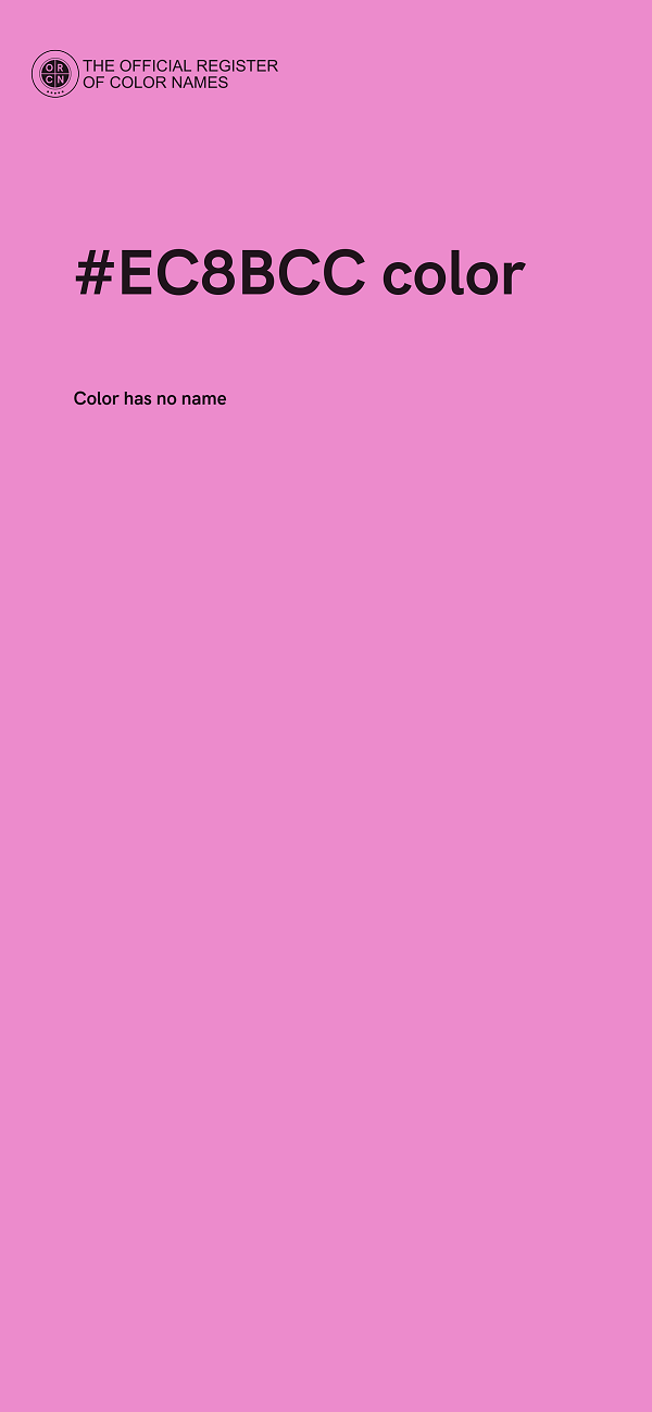 #EC8BCC color image