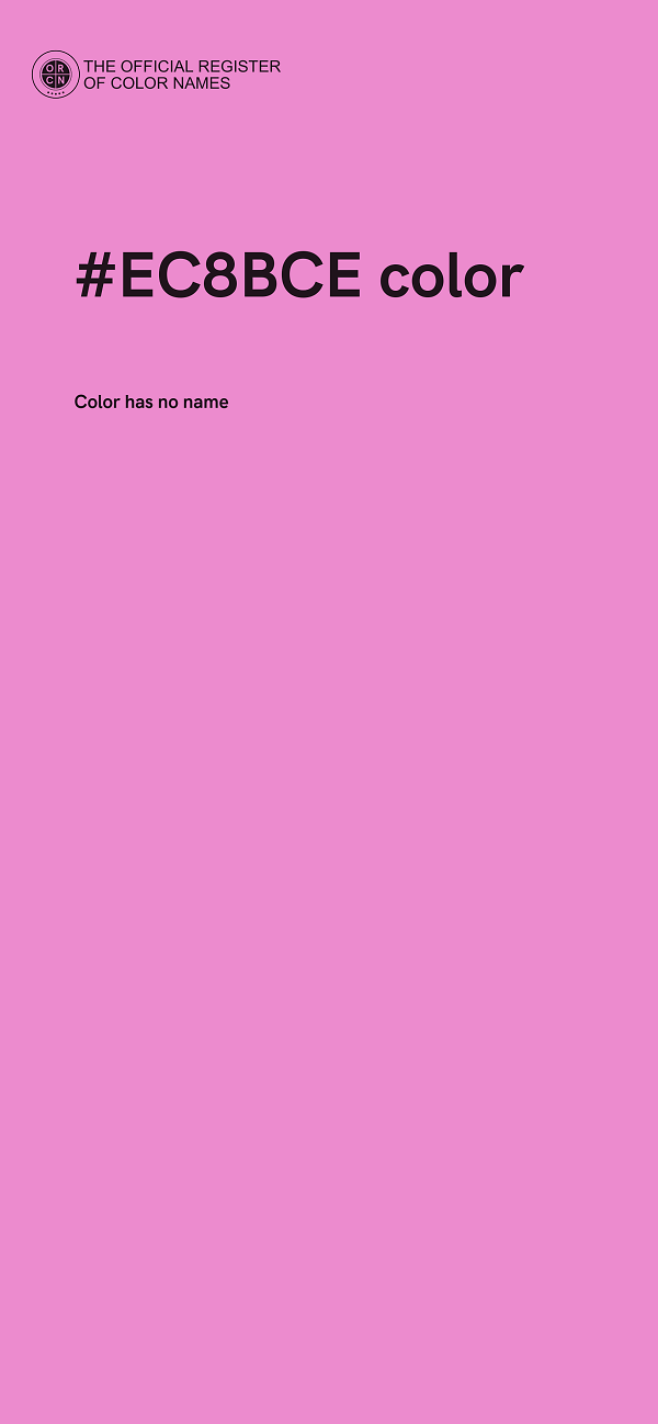 #EC8BCE color image