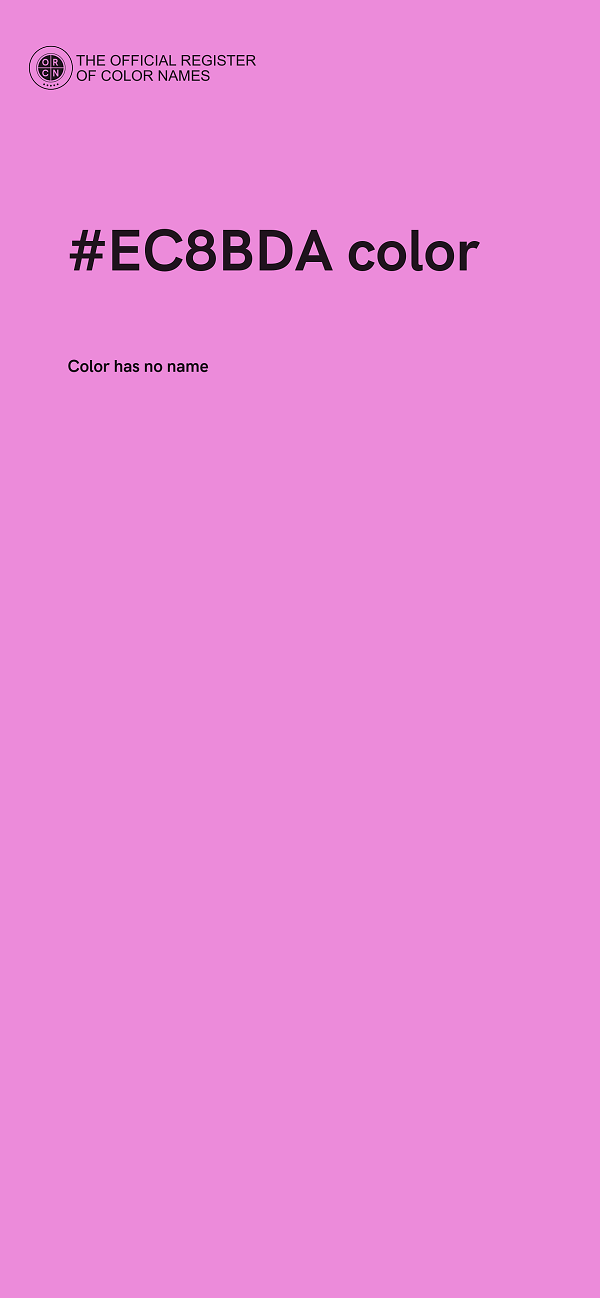 #EC8BDA color image