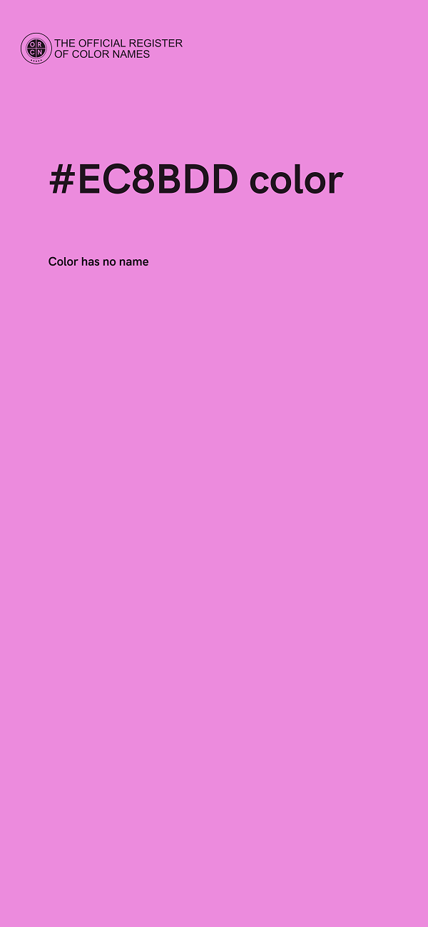 #EC8BDD color image