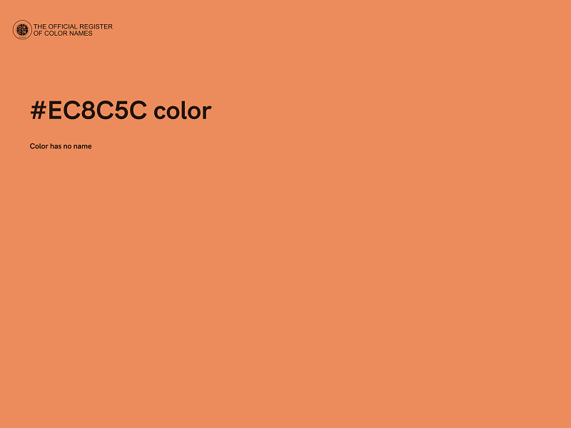 #EC8C5C color image