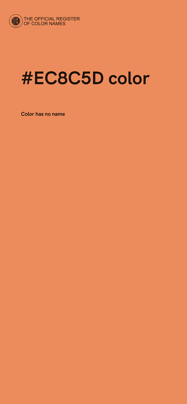 #EC8C5D color image