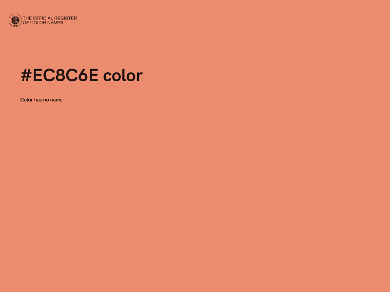 #EC8C6E color image