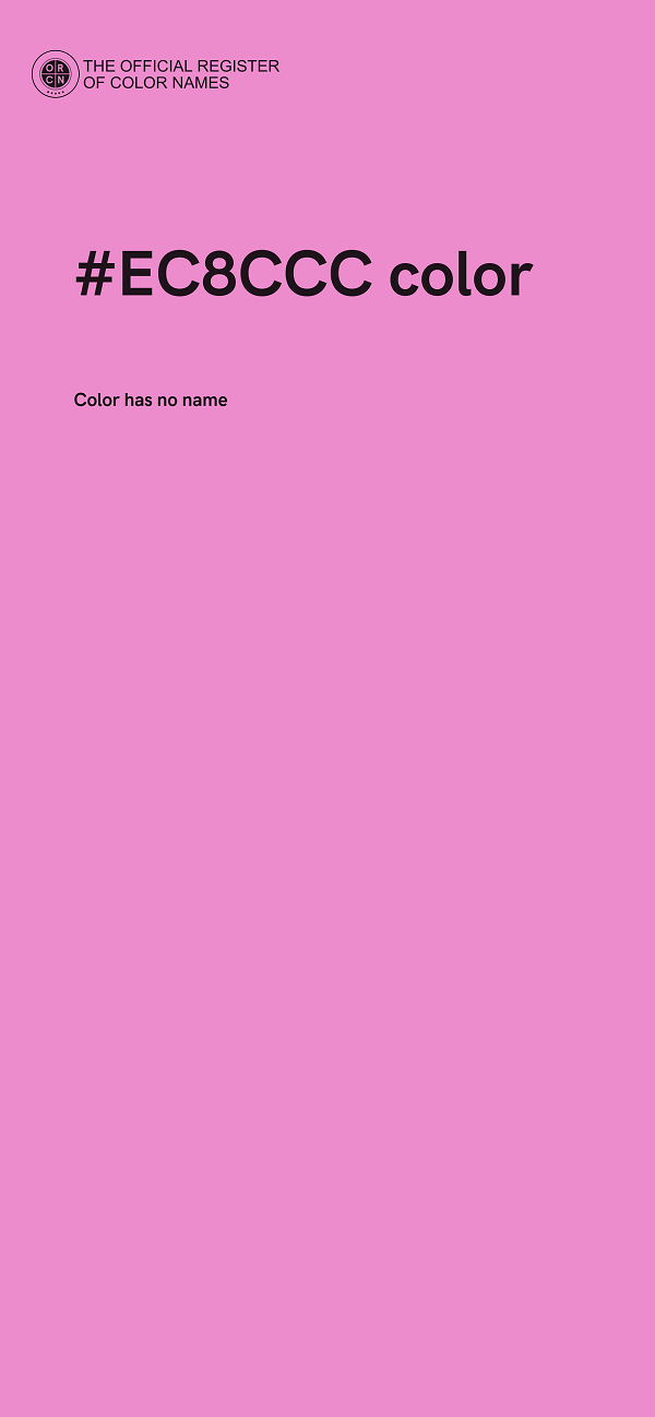 #EC8CCC color image