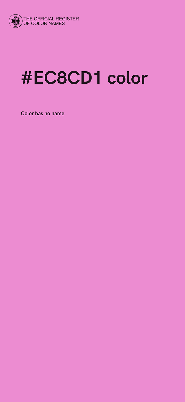 #EC8CD1 color image
