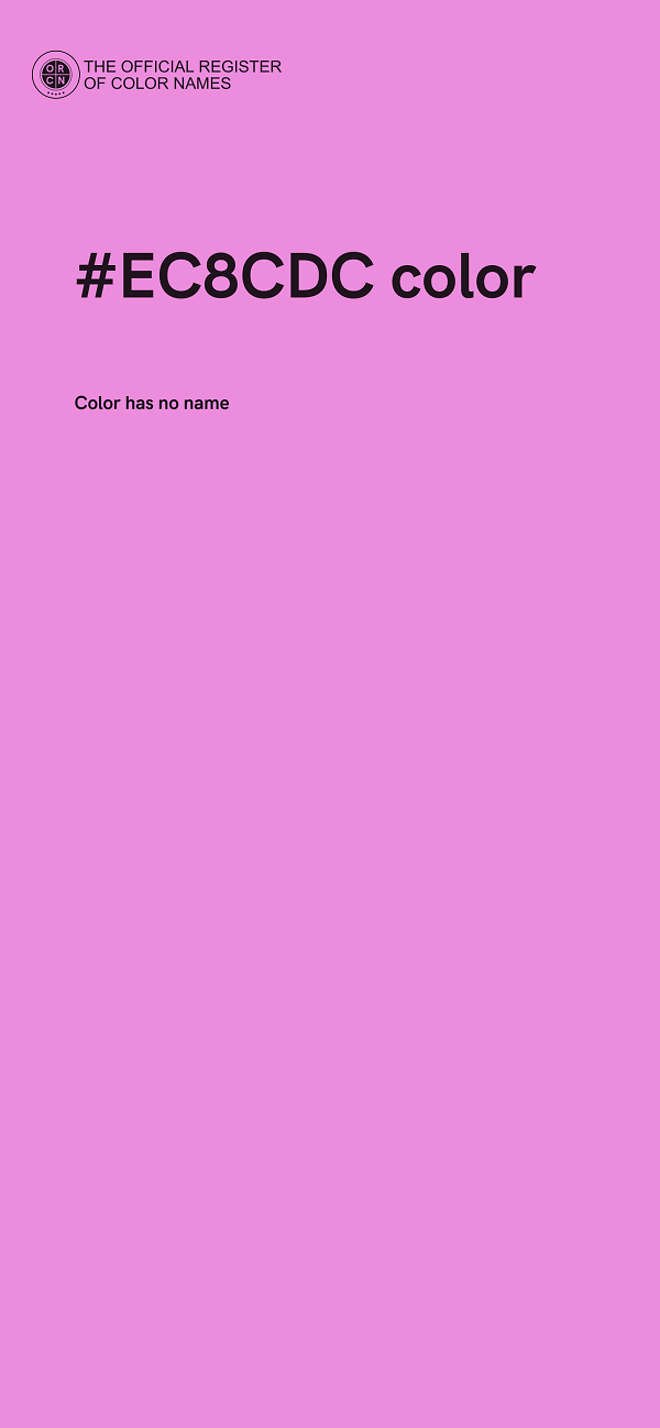 #EC8CDC color image