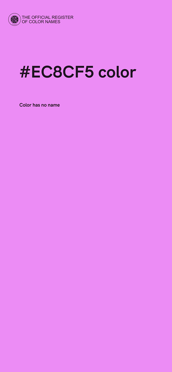 #EC8CF5 color image