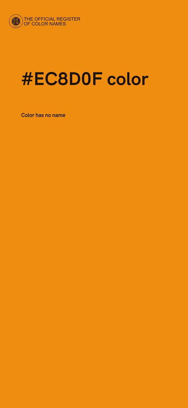 #EC8D0F color image