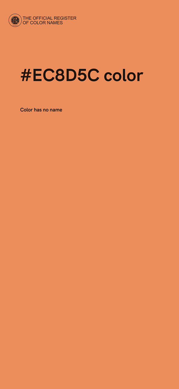 #EC8D5C color image