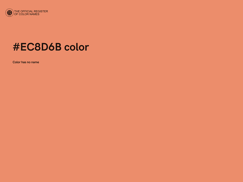 #EC8D6B color image
