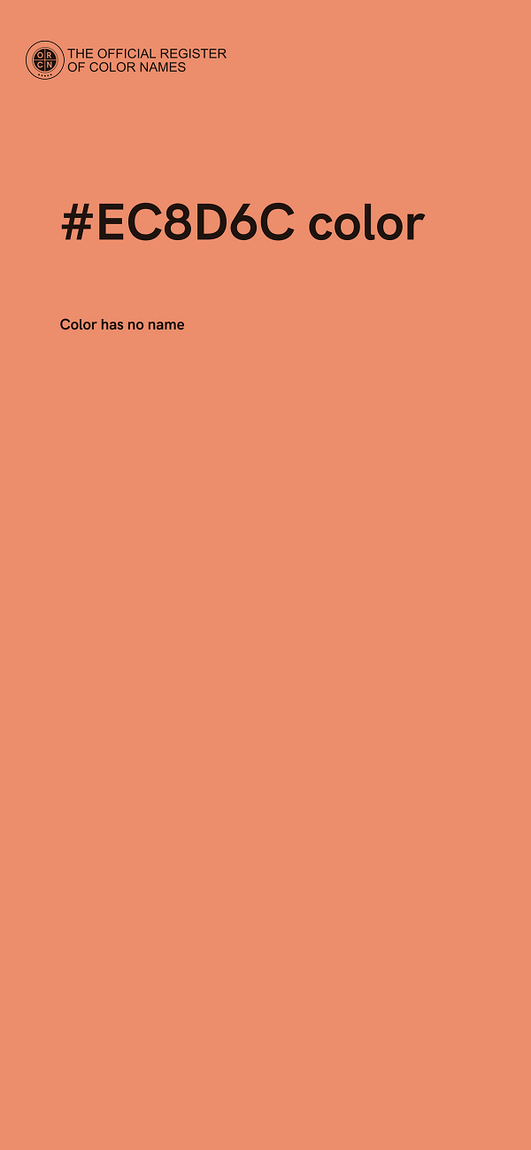#EC8D6C color image
