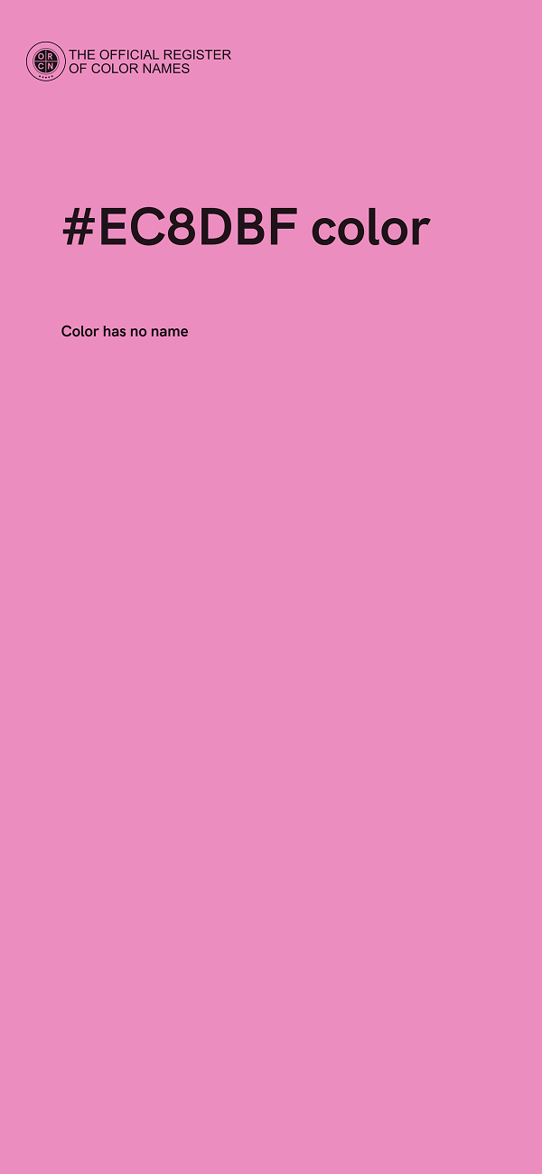 #EC8DBF color image