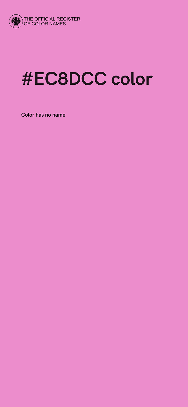 #EC8DCC color image