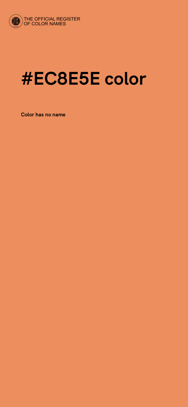 #EC8E5E color image