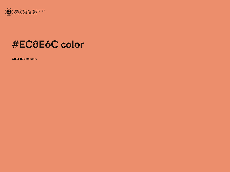 #EC8E6C color image