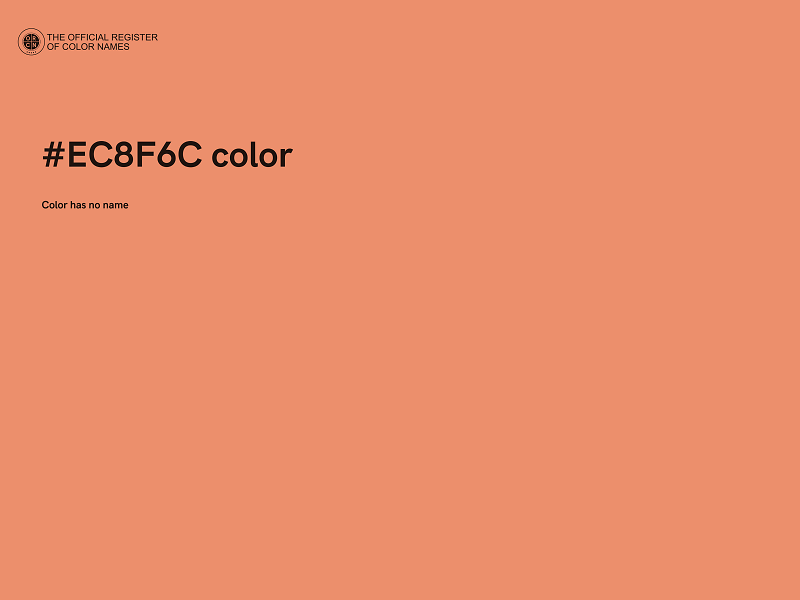 #EC8F6C color image