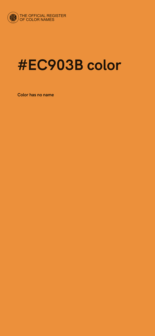#EC903B color image