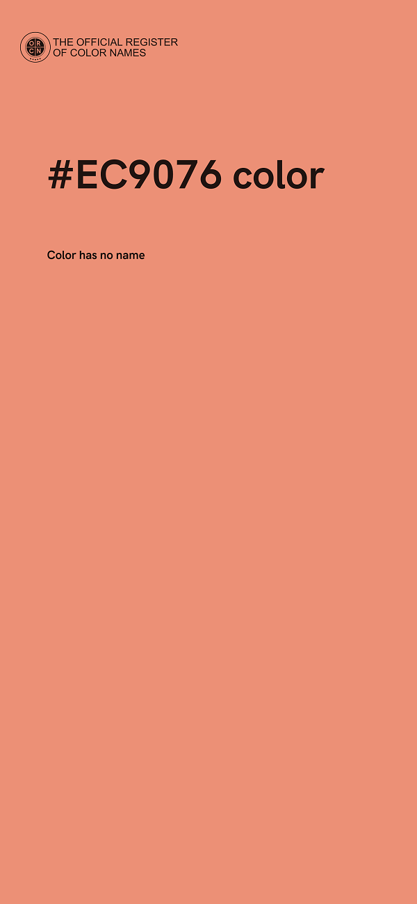 #EC9076 color image