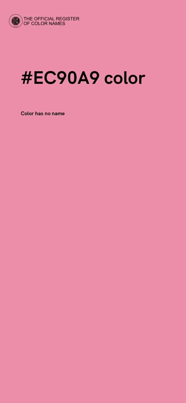 #EC90A9 color image